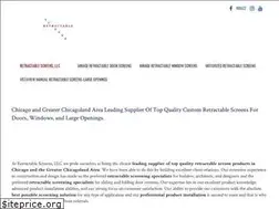 Sites similar to retractablescreensllc.com