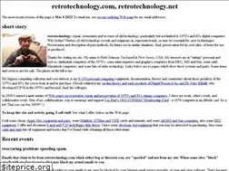 Sites similar to retrotechnology.com
