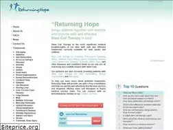 Sites similar to returninghope.com