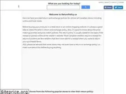 Sites similar to returnpolicy.ca