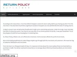 Sites similar to returnpolicyexplained.com