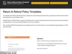 Sites similar to returnrefundpolicytemplate.com