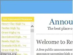 Sites similar to reunionannouncements.com