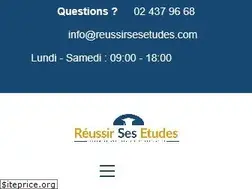 Sites similar to reussirsesetudes.com