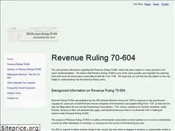 Sites similar to revenueruling70-604.com