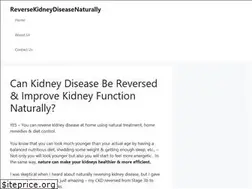 Sites similar to reversekidneydiseasenaturally.com