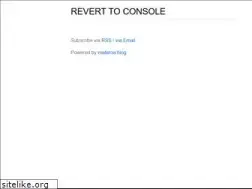 Sites similar to reverttoconsole.com