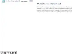 Sites similar to reviews-international.com