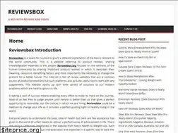 Sites similar to reviewsbox.org