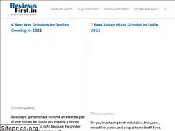 Sites similar to reviewsfirst.in