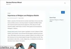 Sites similar to revisedromanmissal.org