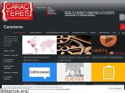 Sites similar to revistacaracteres.net