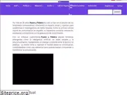 Sites similar to revistarazonypalabra.org