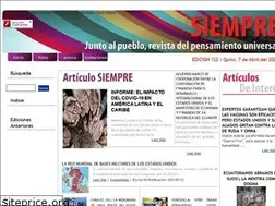 Sites similar to revistasiempre.com