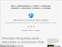 Sites similar to revistasieteartes.com