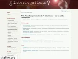 Sites similar to revue-interrogations.org