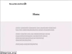 Sites similar to revue-libre-de-droit.fr