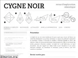 Sites similar to revuecygnenoir.org