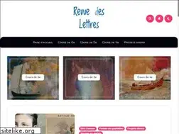 Sites similar to revuedeslettres.com