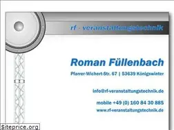 Sites similar to rf-veranstaltungstechnik.de