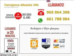 Sites similar to rgcerrajerosalicante.com