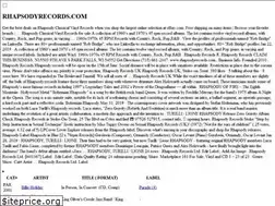 Sites similar to rhapsodyrecords.com