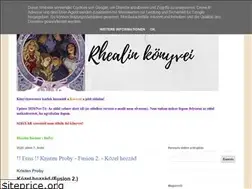 Sites similar to rhealin-konyvei.blogspot.com