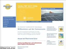 Sites similar to rheinlandsolar.de