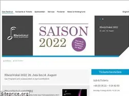 Sites similar to rheinvokal.de