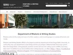 Sites similar to rhetoric.sdsu.edu