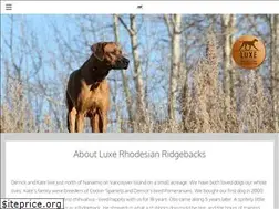 Sites similar to rhodesianridgeback.ca