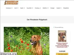 Sites similar to rhodesianridgeback.de
