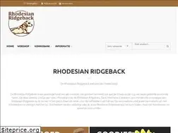Sites similar to rhodesianridgeback.nl
