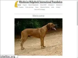 Sites similar to rhodesianridgeback.org.za