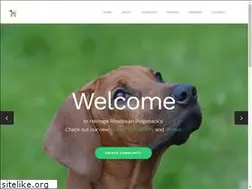 Sites similar to rhodesianridgebackaz.com
