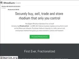 Sites similar to rhodiumcoin.com