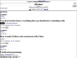Sites similar to rhymes.dev
