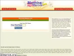 Sites similar to rhymingnames.com