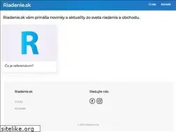 Sites similar to riadenie.sk