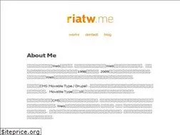 Sites similar to riatw.me