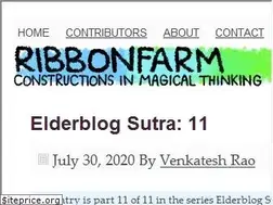 Sites similar to ribbonfarm.com