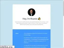 Sites similar to ricardosousa.me