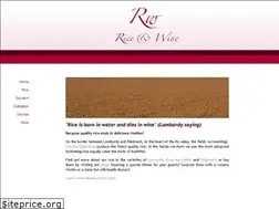 Sites similar to riceandwine.com