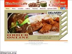 Sites similar to ricebowlcafeaustin.com