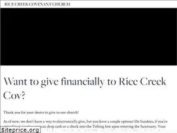 Sites similar to ricecreekcov.org
