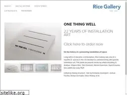 Sites similar to ricegallery.org