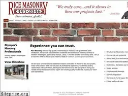 Sites similar to ricemasonryolympia.com