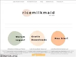 Sites similar to ricemilkmaid.de