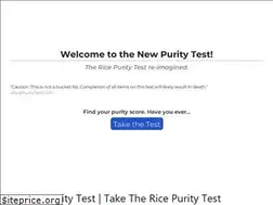 Sites similar to ricepuritytest.online