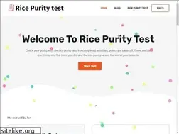 Sites similar to ricepuritytest.org